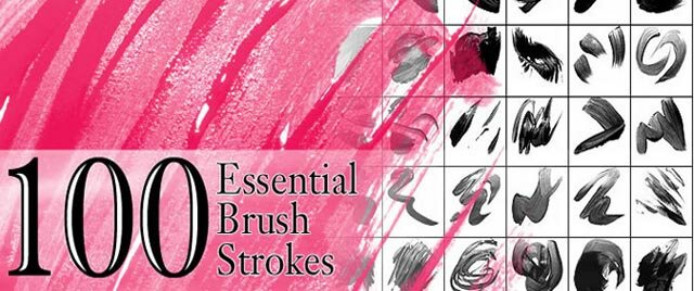 brush photoshop 100 Paint Essential Brush
