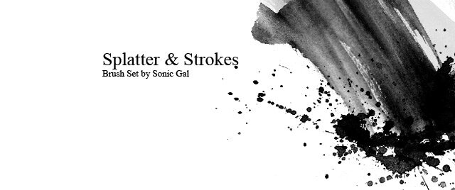 brush photoshop Splatter Strokes 