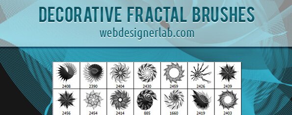 Brush photoshop Decorative Fractal Brushes