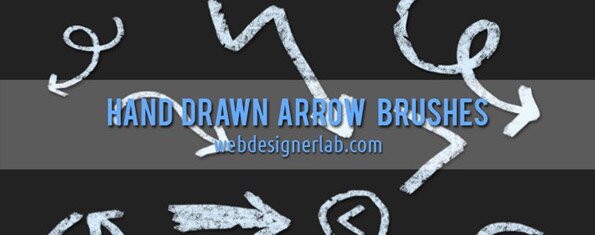Brush photoshop Grungy Hand Drawn Arrow Brushes