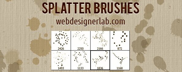 brush photoshop Splatter Brushes