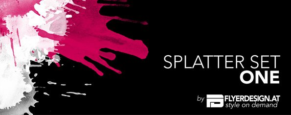 brush photoshop Splatter set one