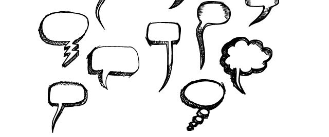 brush photoshop Talk Bubbles Doodles