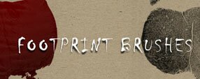 Brush photoshop Footprint brushes
