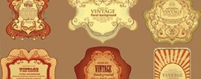 Brush photoshop Vintage stickers