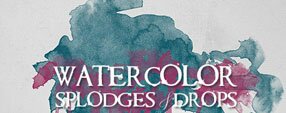 Brush photoshop Watercolor Splodges&Drops