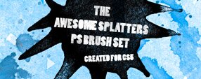 Brush photoshop Awesome Splatters PS Brush Set