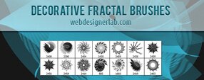 Brush photoshop Decorative Fractal Brushes