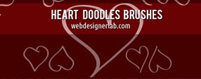 Brush photoshop Heart Doodles