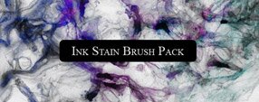 Brush photoshop Ink Stain Brush Freebie