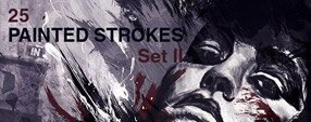 Brush photoshop Paint Strokes Set II