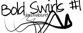 Brush photoshop Bold Swirls Brushes 1