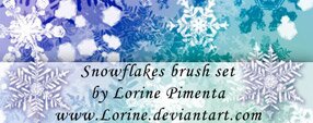Brush photoshop Snow Flakes brush set